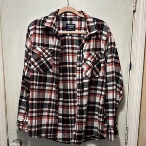 Architect Red and Black Casual Button Down‎ Shirt men’s large